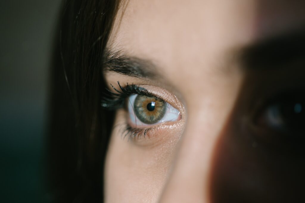 Green eyes woman